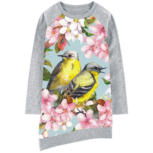 Girl's Hummingbird Sweatshirt Dress